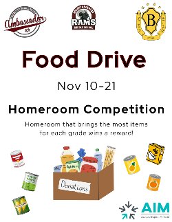 food drive flyer